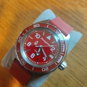 200m professional 31j auto new Komandirskie on Archer soft strap, durable watch